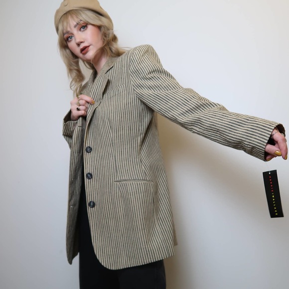 harris/wa Jackets & Blazers - Vintage 90's NWT Harris/Wallace striped blazer